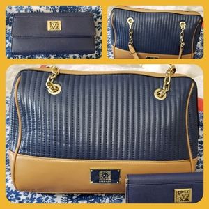 Anne Klein Bag and Wallet Set.